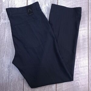 Alberto Pants Men's 34x30 Stone Modern Fit Black Dress Ceramica Straight